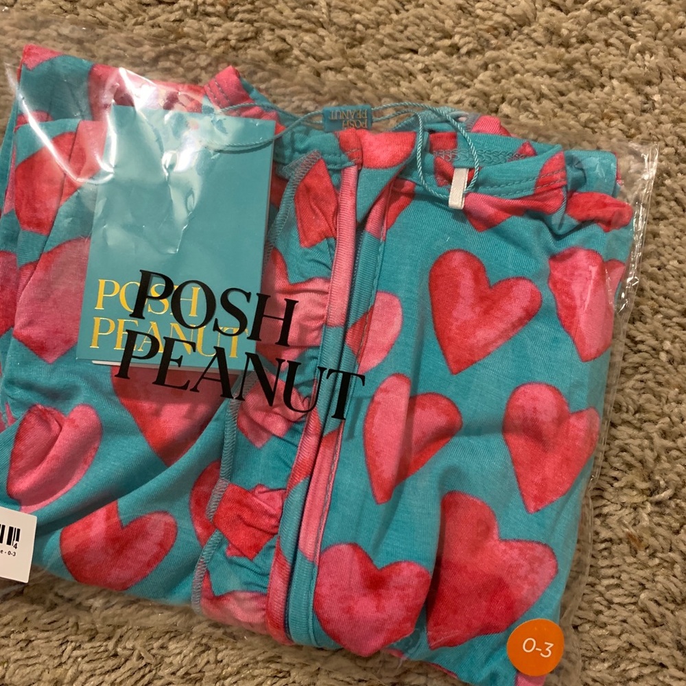 Posh Peanut QOH (queen of hearts) 0-3 month footie
